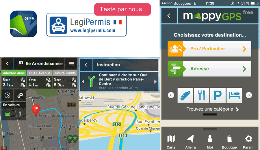 Mappy GPS free: l’application en quelques mots