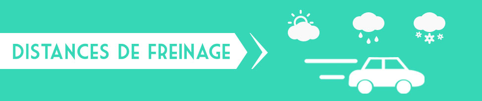 Les Distances de freinage sur pluie, sec et ABS