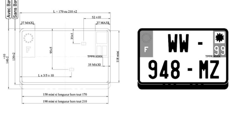 Nouvelle taille de plaque d'immatriculation obligatoire dès aujourd'hui ! -  Moto-Station