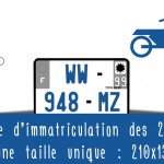 Plaque d’immatriculation des motos : une taille unique