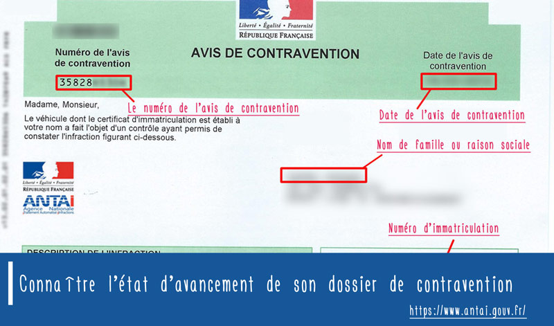 Avoir son dossier de contravention sur Internet