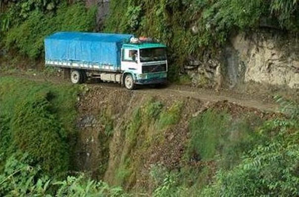 la route de la mort en bolivie