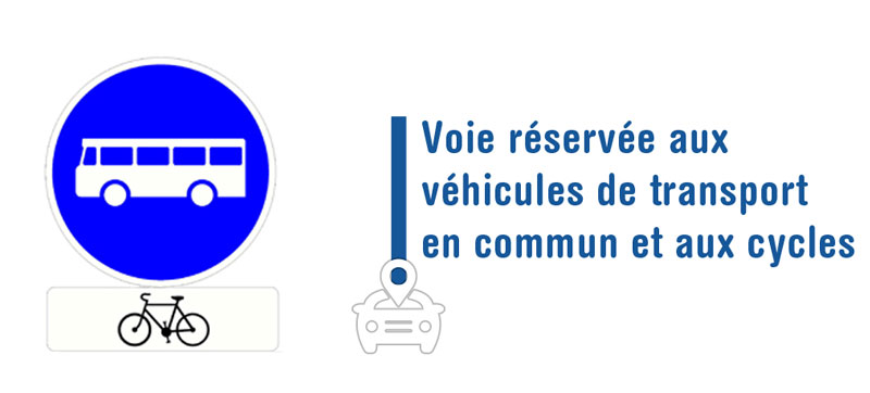 voie réservée aux bus et aux vélos