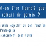 Peut-on être licencié pour un retrait de permis ?