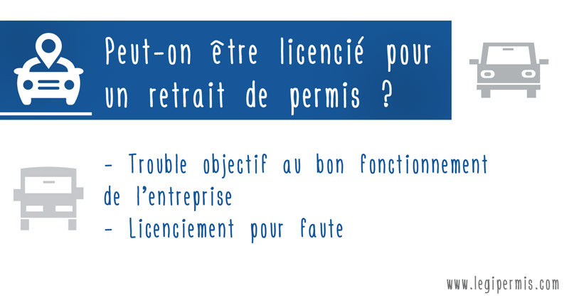 Peut-on être licencié pour un retrait de permis ?