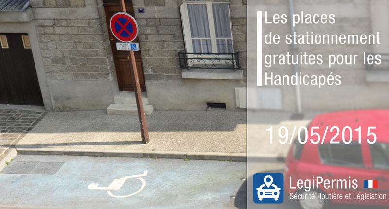 stationnement gratuit pour les handicapés