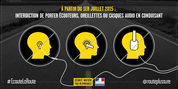 interdiction oreillettes 1er juillet 2015