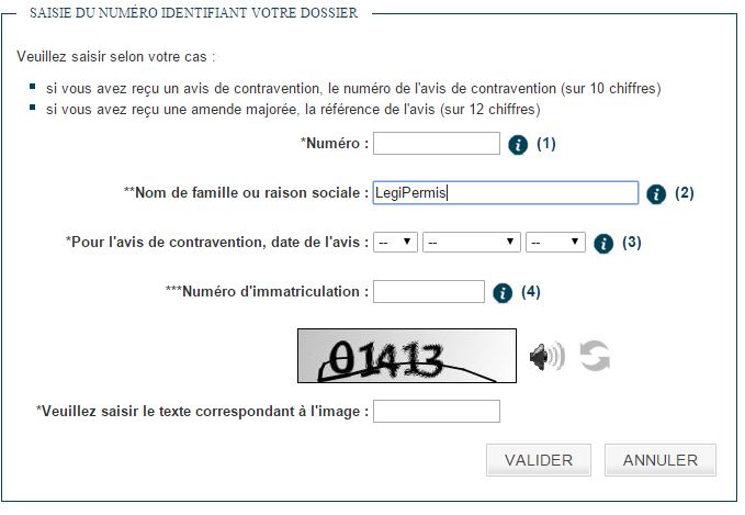 Contester amende en ligne