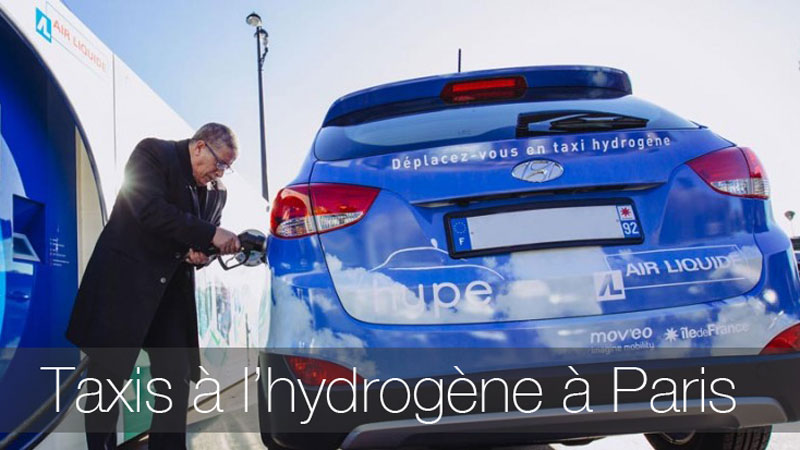 Les taxis Hype à hydrogène débarquent à Paris en 2016
