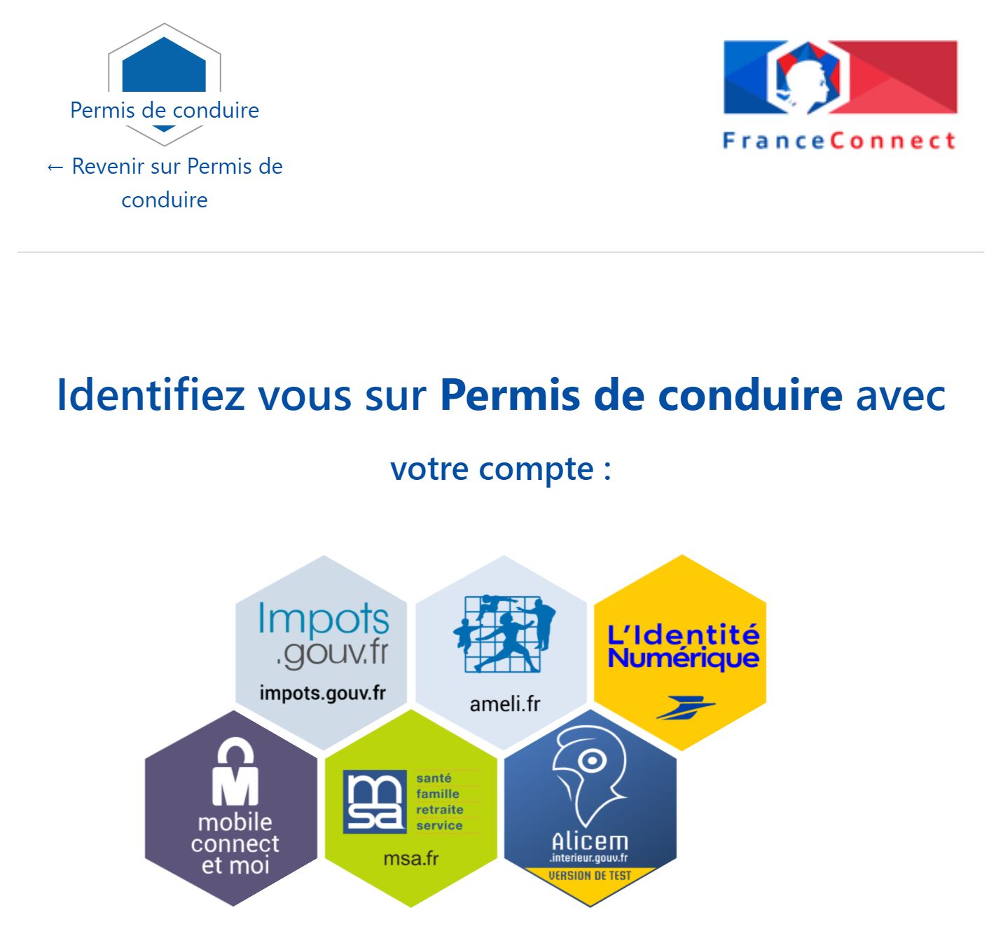 France connect solde de points permis