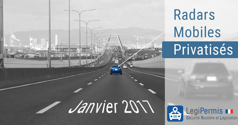 Privatisation des radars mobiles en janvier 2017