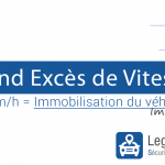 Grand excès de vitesse et immobilisation du véhicule au 20/11/2016