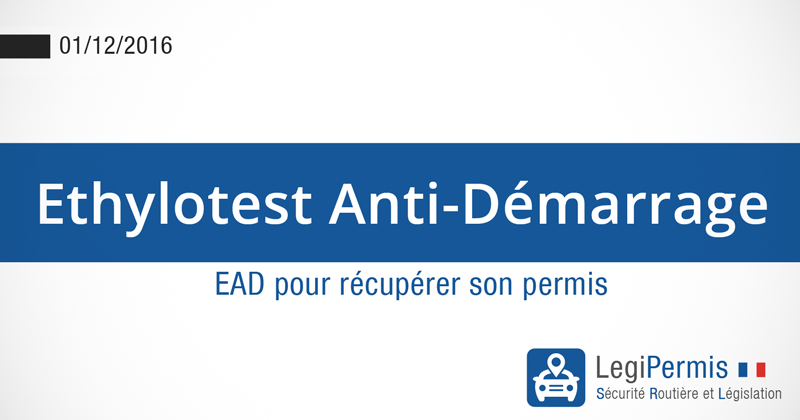 Ethylotest antidémarrage pour récupérer son permis