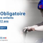 Casque à vélo obligatoire au 22/03/2017 pour les enfants