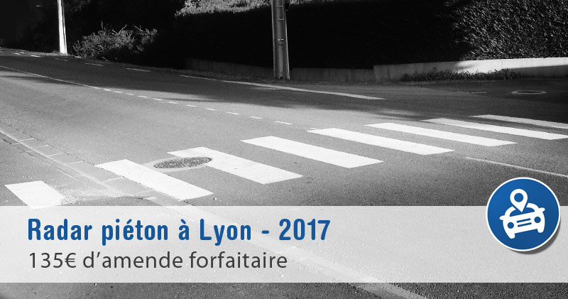 Nouveau radar piéton à Lyon (Saint-Bonnet-de-Mure)