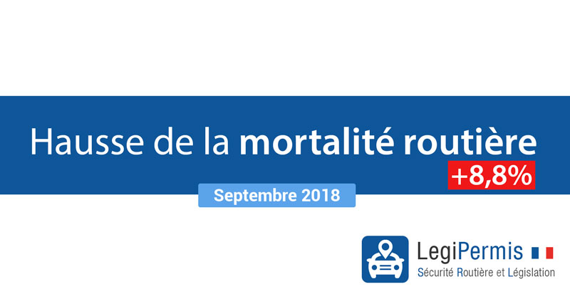 hausse du nombre de mort sécurité routière en septembre 2018