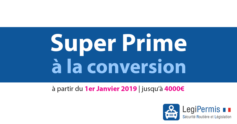Super prime à la conversion de 4000€ en 2019