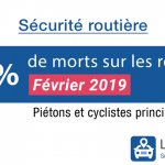 Sécurité routière février 2019 : +17% de morts
