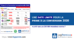 date limite prime à la conversion 2020