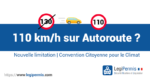 limitation à 110km/h sur autoroute, convention citoyenne