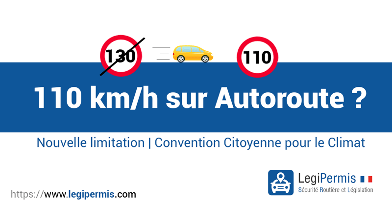 limitation à 110km/h sur autoroute, convention citoyenne