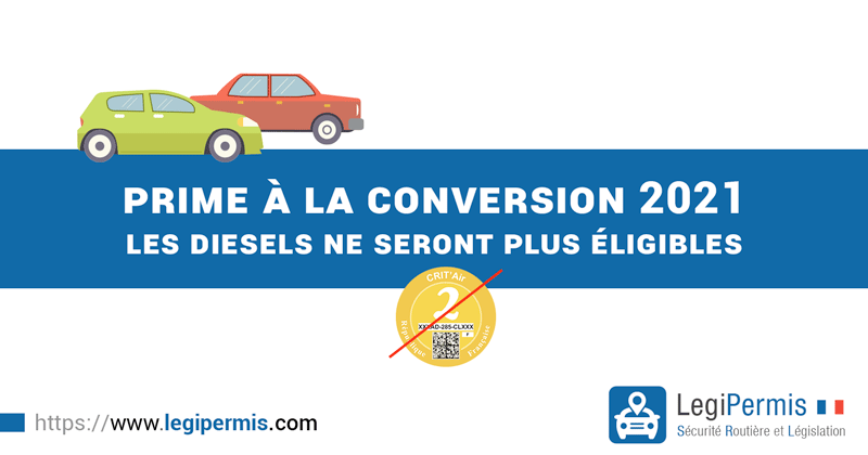 Plus de prime à la conversion diesel à partir du 1er juillet 2021