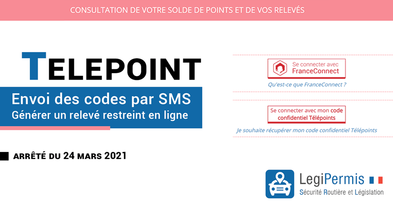 Obtenir ses codes télépoints par SMS