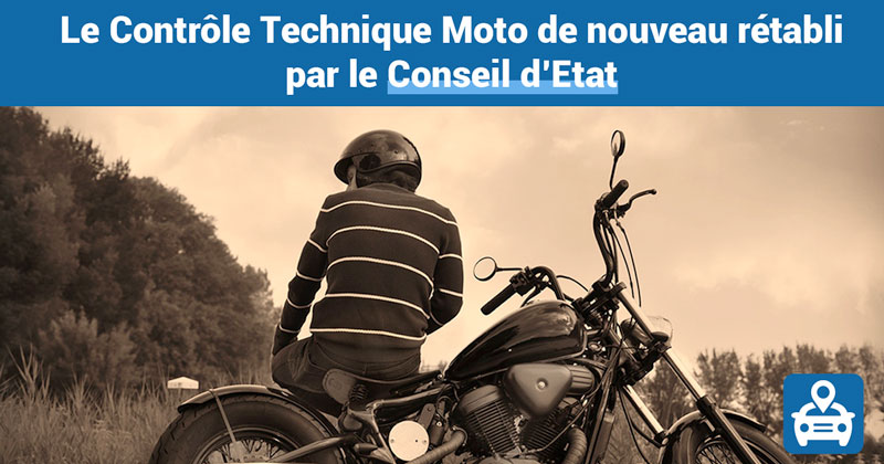 Le contrôle technique moto encore rétabli par le conseil d’Etat