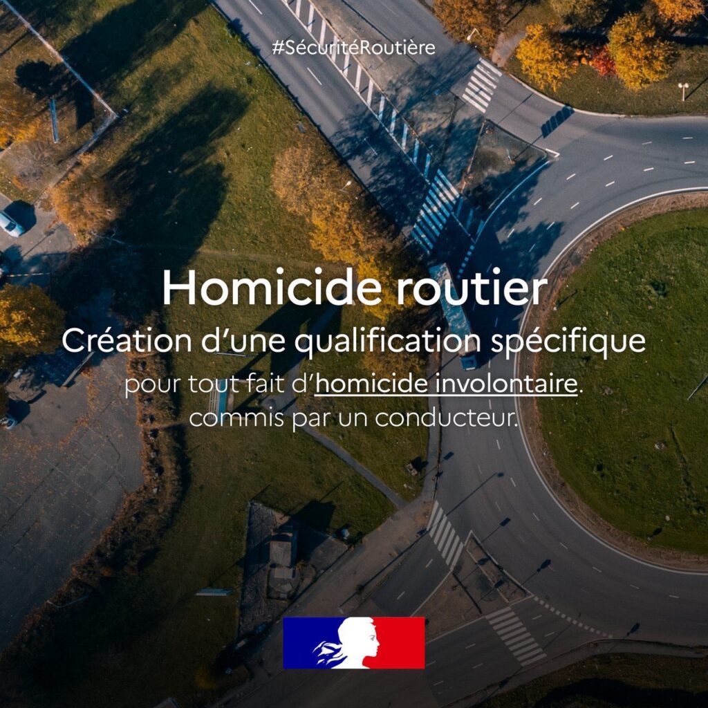 Homicide routier annoncé par la première Ministre Elisabeth Borne le 17 juillet 2023.