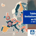 Tableau des limitations de vitesse en Europe