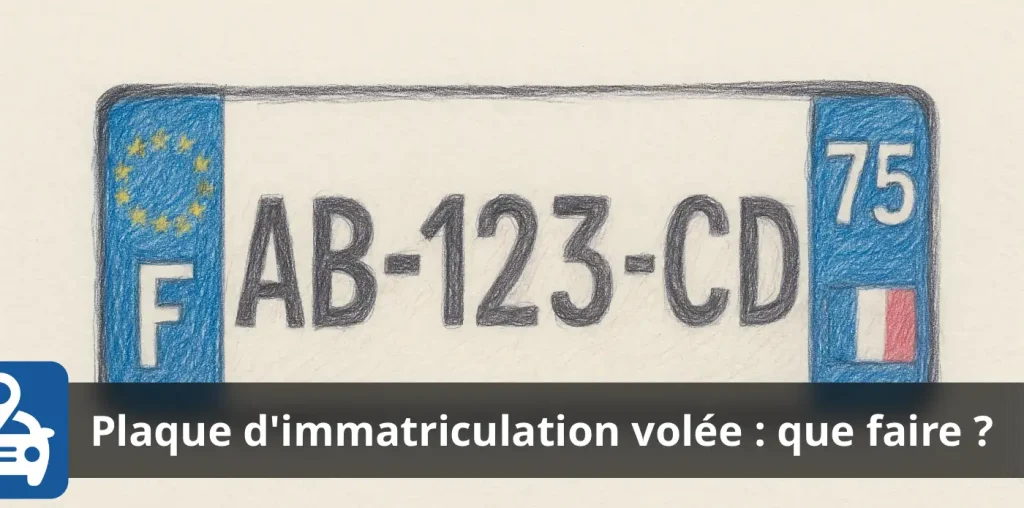 vol de plaque d'immatriculation : que faire ?