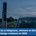 Radars IA et téléphone au volant : ce qui change vraiment en 2026