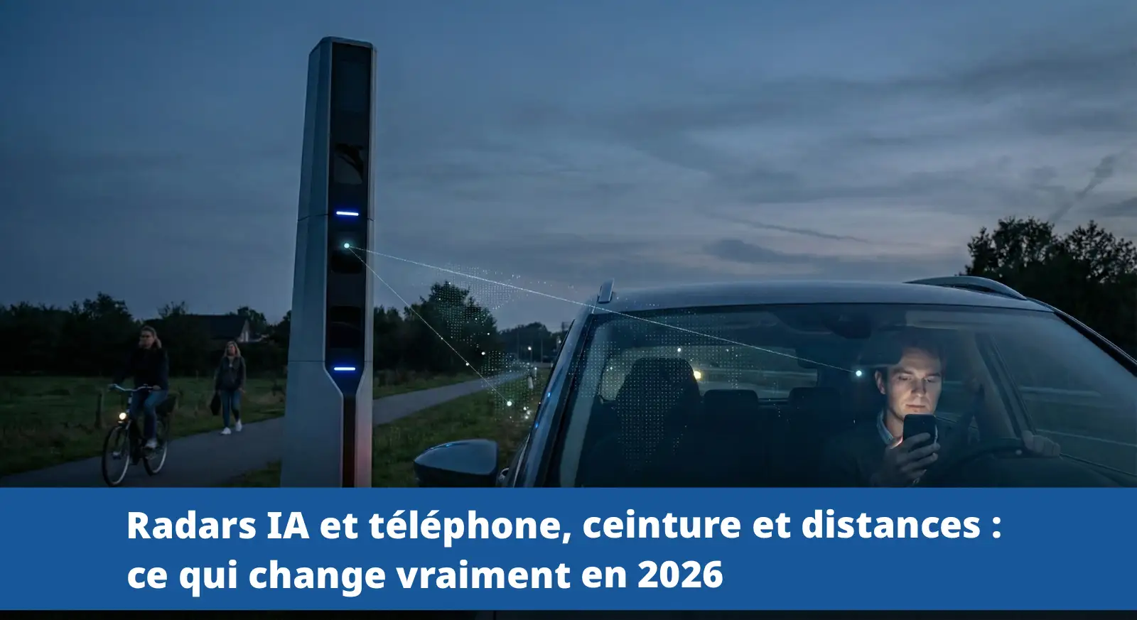 les radars IA seront déployés en 2026 et généralisés en 2027-2028 pour détecter le téléphone au volant, le non-port de la ceinture ou encore le non respect des distances de sécurité