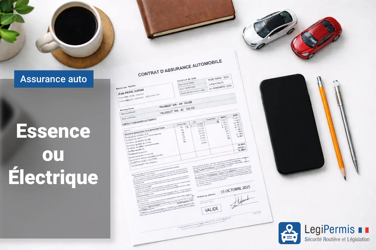 Prix assurance auto : électrique versus essence