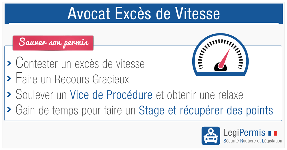 Avocat excès de vitesse