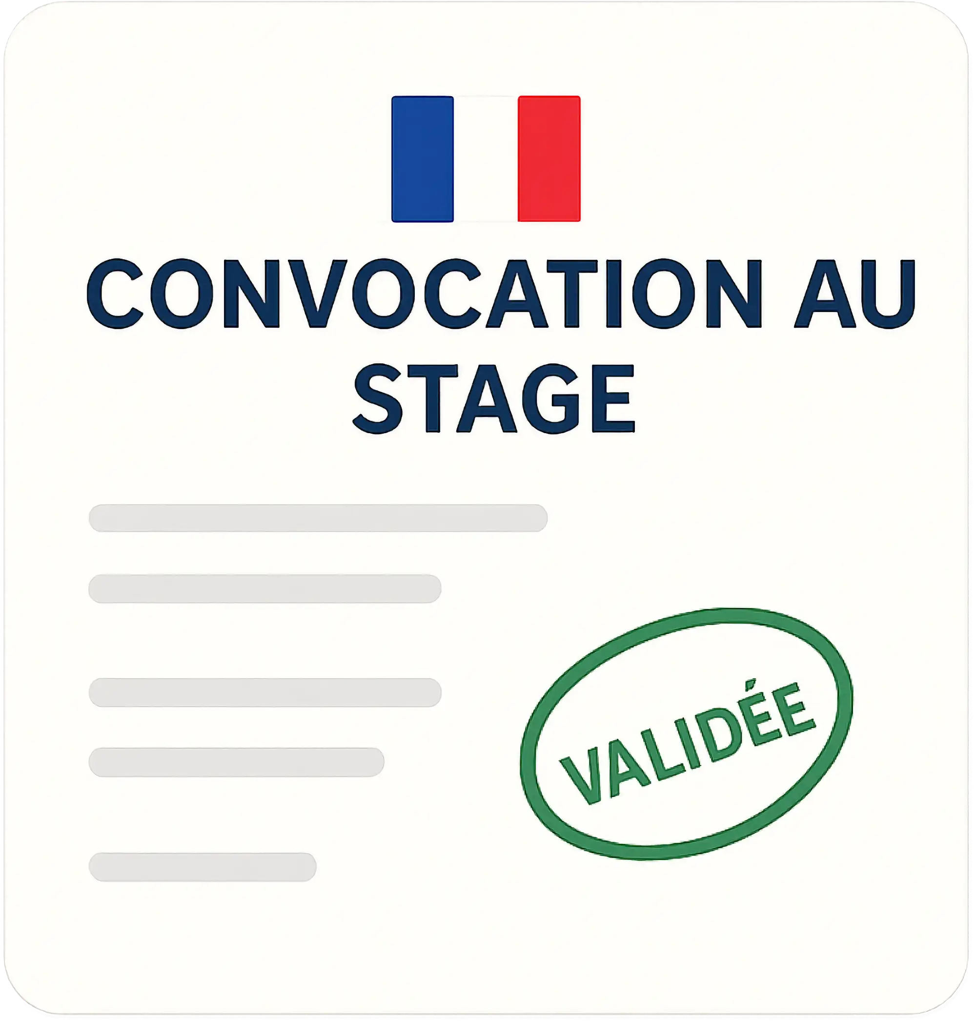Convocation au stage