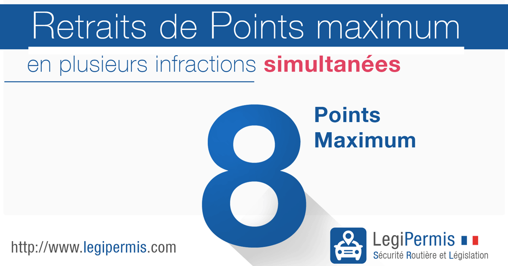 Retrait de points maximum en une fois : 8 points