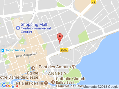 Plan Google Stage recuperation de points à Annecy proche de Albertville