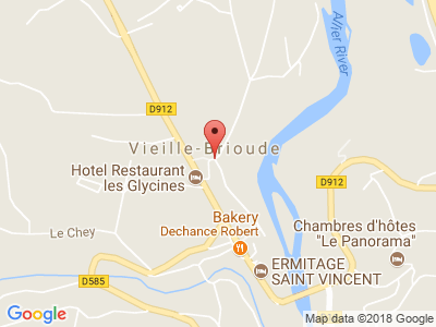 Plan Google Stage recuperation de points à Vieille-Brioude proche de Le Puy-en-Velay