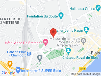 Plan Google Stage recuperation de points à Blois proche de Beaugency