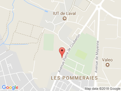 Plan Google Stage recuperation de points à Laval proche de Bonchamp-lès-Laval
