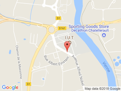 Plan Google Stage recuperation de points à Châtellerault proche de Biard