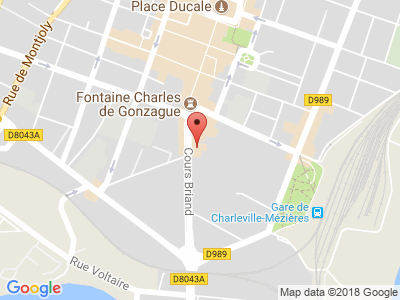 Plan Google Stage recuperation de points à Charleville-Mézières proche de Sedan