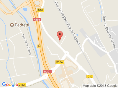 Plan Google Stage recuperation de points à Chambéry proche de Viviers-du-Lac