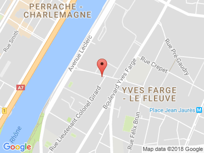 Plan Google Stage recuperation de points à Lyon proche de Vénissieux