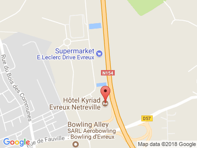 Plan Google Stage recuperation de points à Évreux proche de Vironvay