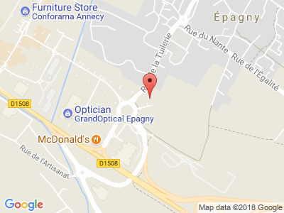 Plan Google Stage recuperation de points à Épagny proche de Annecy