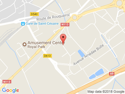 Plan Google Stage recuperation de points à Nîmes proche de Lunel