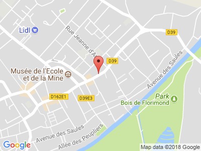 Plan Google Stage recuperation de points à Harnes proche de Douai
