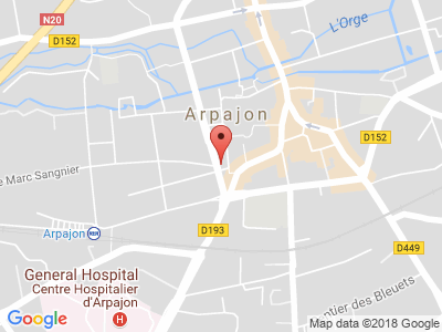 Plan Google Stage recuperation de points à Arpajon proche de Brétigny-sur-Orge